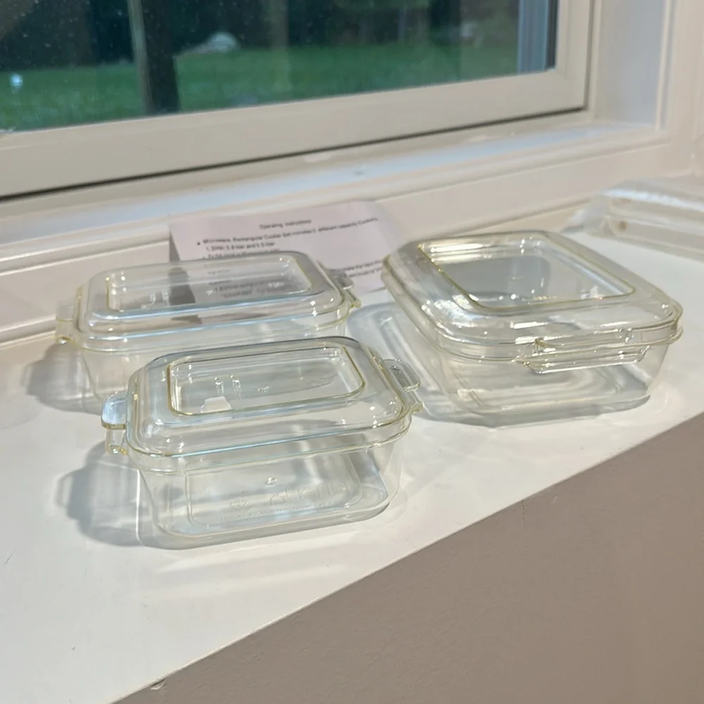 Clear Plastic Food Storage Containers for microwave food with steam vent​